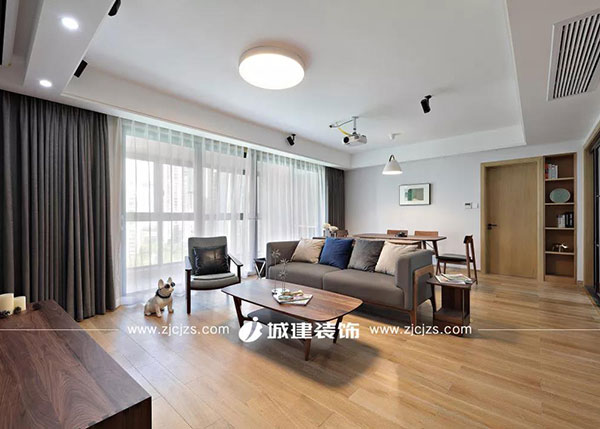 初陽(yáng)暮色，138㎡簡(jiǎn)約北歐，鎖住家的原味