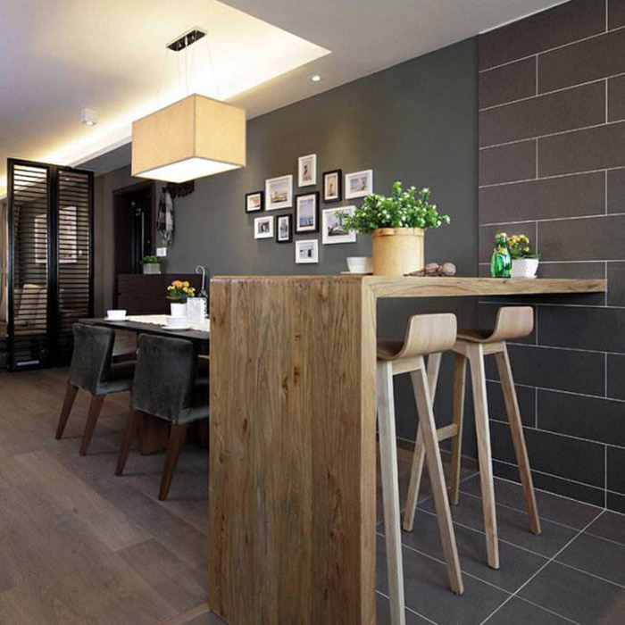 小戶型入戶餐廳客餐廳吧臺(tái)隔斷