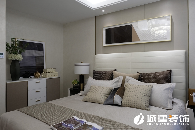 德信云溪名著小區(qū)98平現(xiàn)代風(fēng)格裝修實(shí)景案例