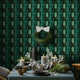 Funlife® BRILLIANT™ 20X20cm 10pcs Green Gilding Mosaic Tile Sticker Waterproof DIY Wall Sticker for Bathroom Kitchen Home Decor