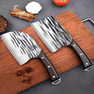 Forged kitchen knife, kitchen home meat slicing knife, stainless steel bone chopping knife sharp dual purpose knife