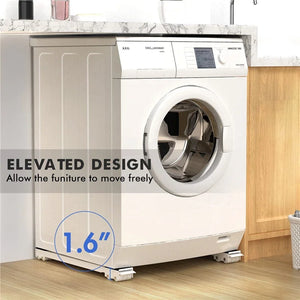 Washing Machine Stand Movable Adjustable Refrigerator Raised Base Mobile Roller Bracket Wheel Kitchen Home Appliance Holder Tool