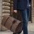 2023 Fashion Waterproof Pu Fitness Handbag For Men Leather Shoulder Bag Business Large Travel Duffle Luggage Bag For Male