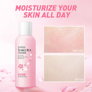 Mini Facial Product Kits Skin Care Sets Sakura Face Serum Nourishing Facial Cream Face Mask Hand Cream Women Brighten Skin Tone