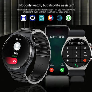 For Huawei Xiaomi GT3 Pro Smart Watch Men AMOLED 390*390 HD Screen Heart Rate Bluetooth Call IP68 Waterproof SmartWatch 2023 New