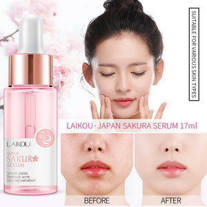 Mini Facial Product Kits Skin Care Sets Sakura Face Serum Nourishing Facial Cream Face Mask Hand Cream Women Brighten Skin Tone