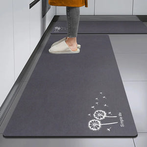 New Slip Absorbent Kitchen Mat Quick Drying Living Room Carpet High Quality Absorbent Anti Fall Rugs Anti Oil Stain Floor Mats