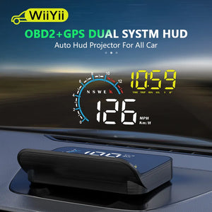 WiiYii M12 Car OBD2 GPS HUD On-board Computer Auto Projector Head Up Display Gadgets Inteligentes Electronics with All Car