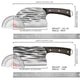 Forged kitchen knife, kitchen home meat slicing knife, stainless steel bone chopping knife sharp dual purpose knife